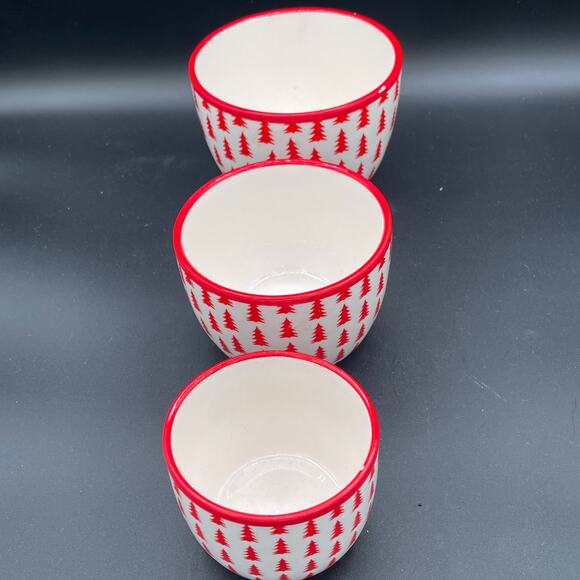 Walgreens Christmas Tree Nesting Bowls - Set of 3 - Picture 7 of 16